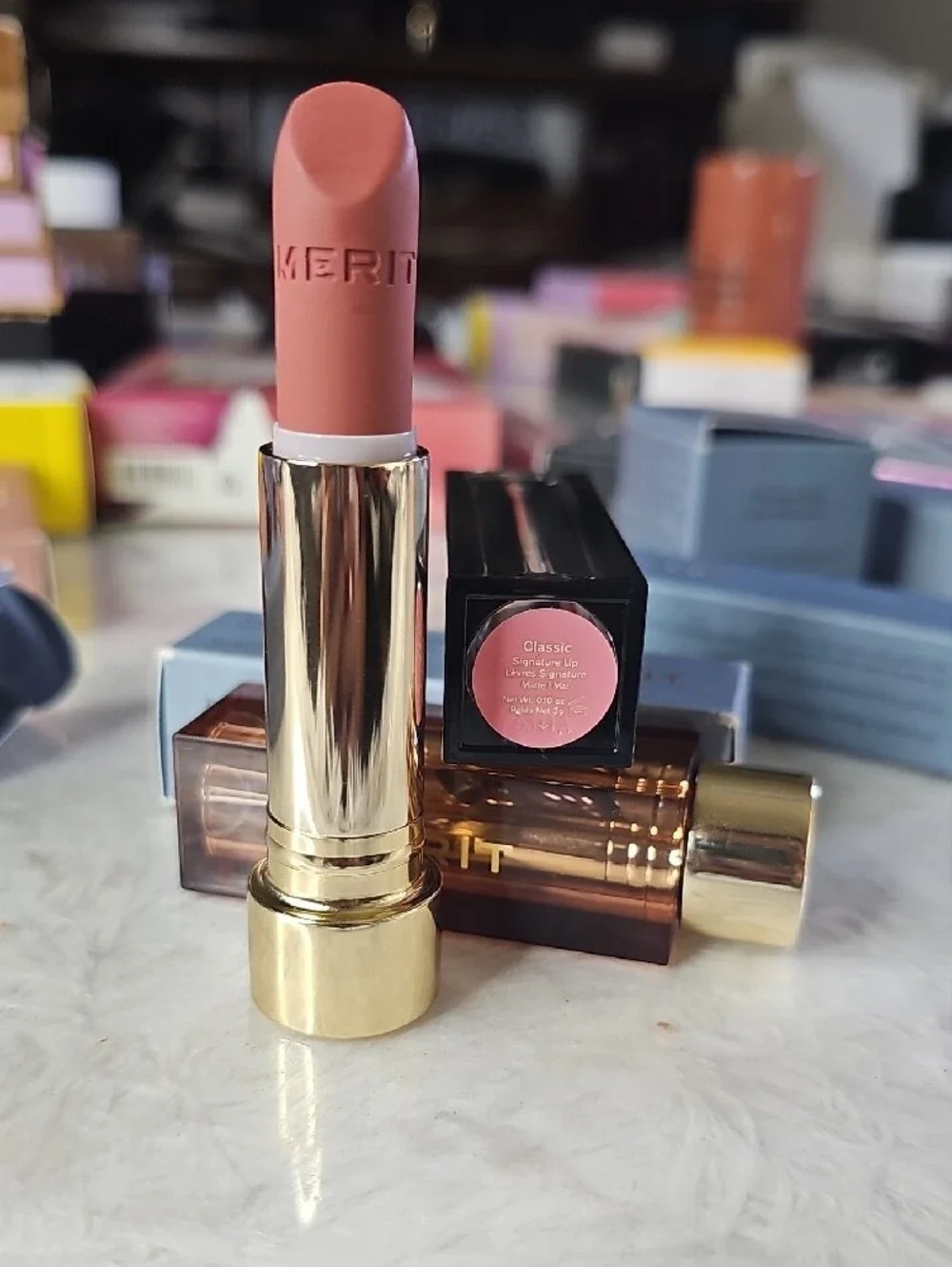 Nude Pink Lipstick — Creamy Matte Finish